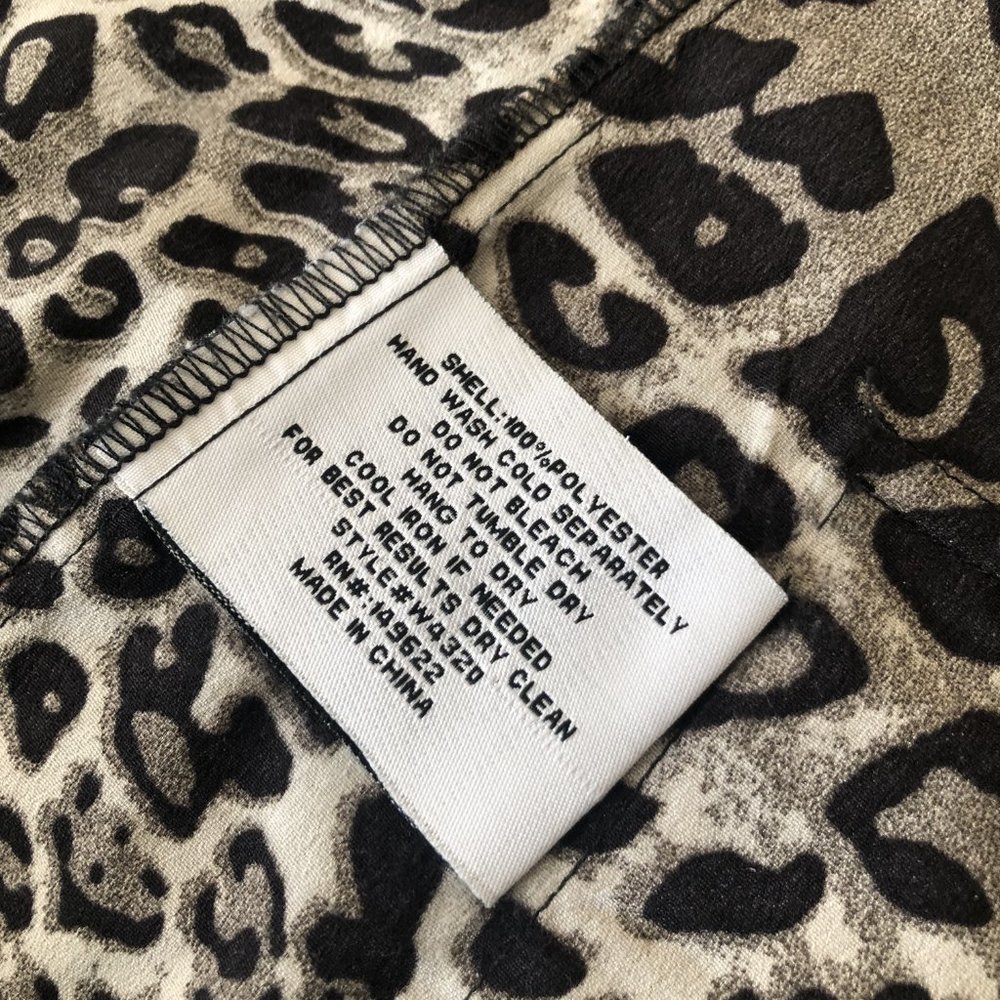 WALTER BAKER Leopard Print A-Line High Waisted Midi Skirt Size 10 - Picture 6 of 7